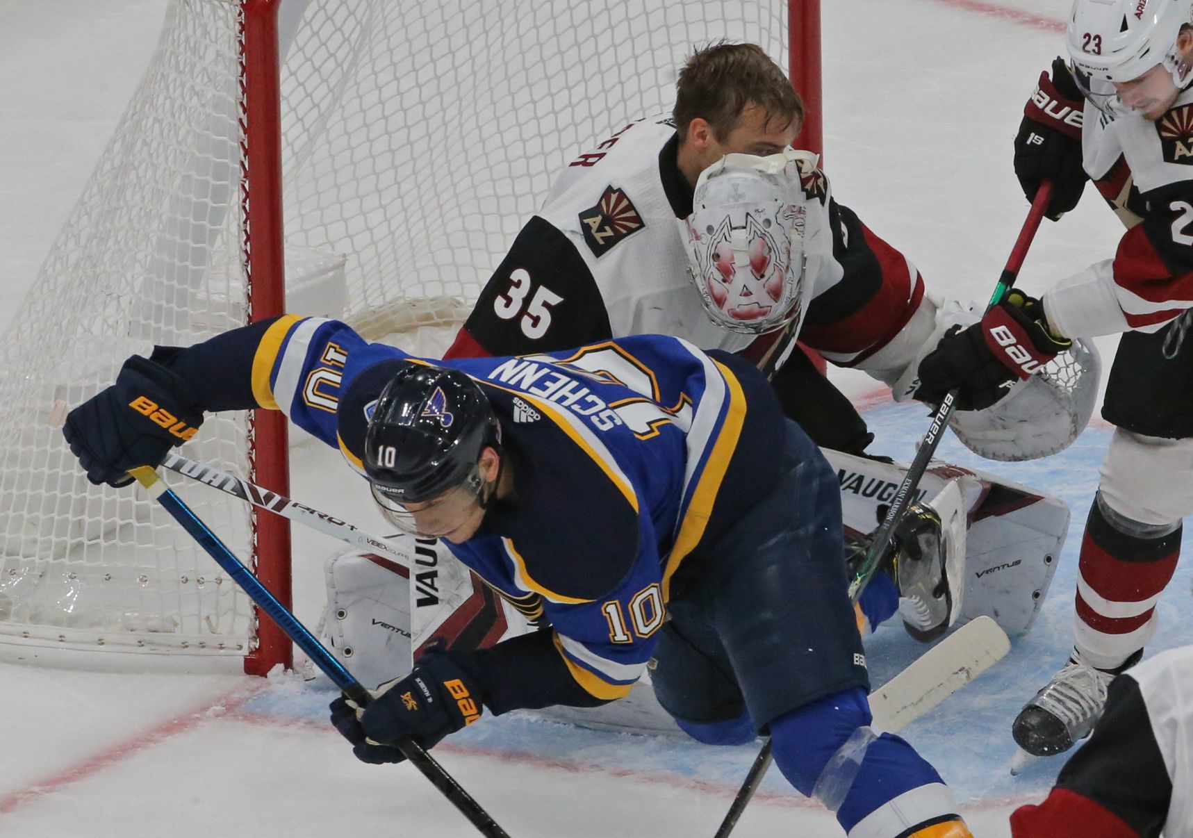 The Blues take on the Coyotes at Enterprise